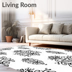 Classic Floral Scrollwork Pattern Rug