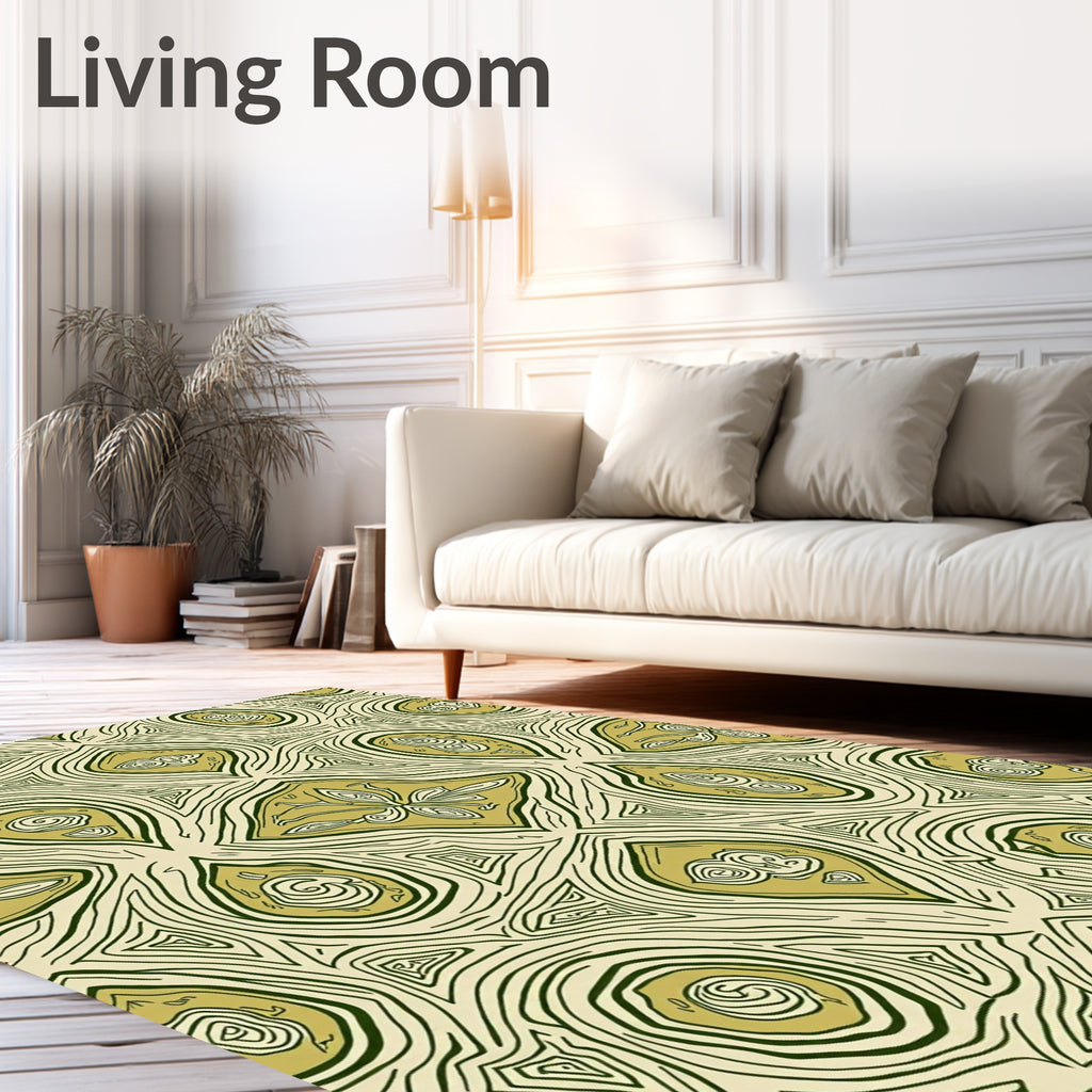 Organic Abstract Lines Pattern Rug