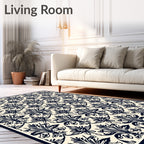 Classic Floral Damask Pattern Rug