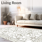 Intricate Geometric Floral Pattern Rug