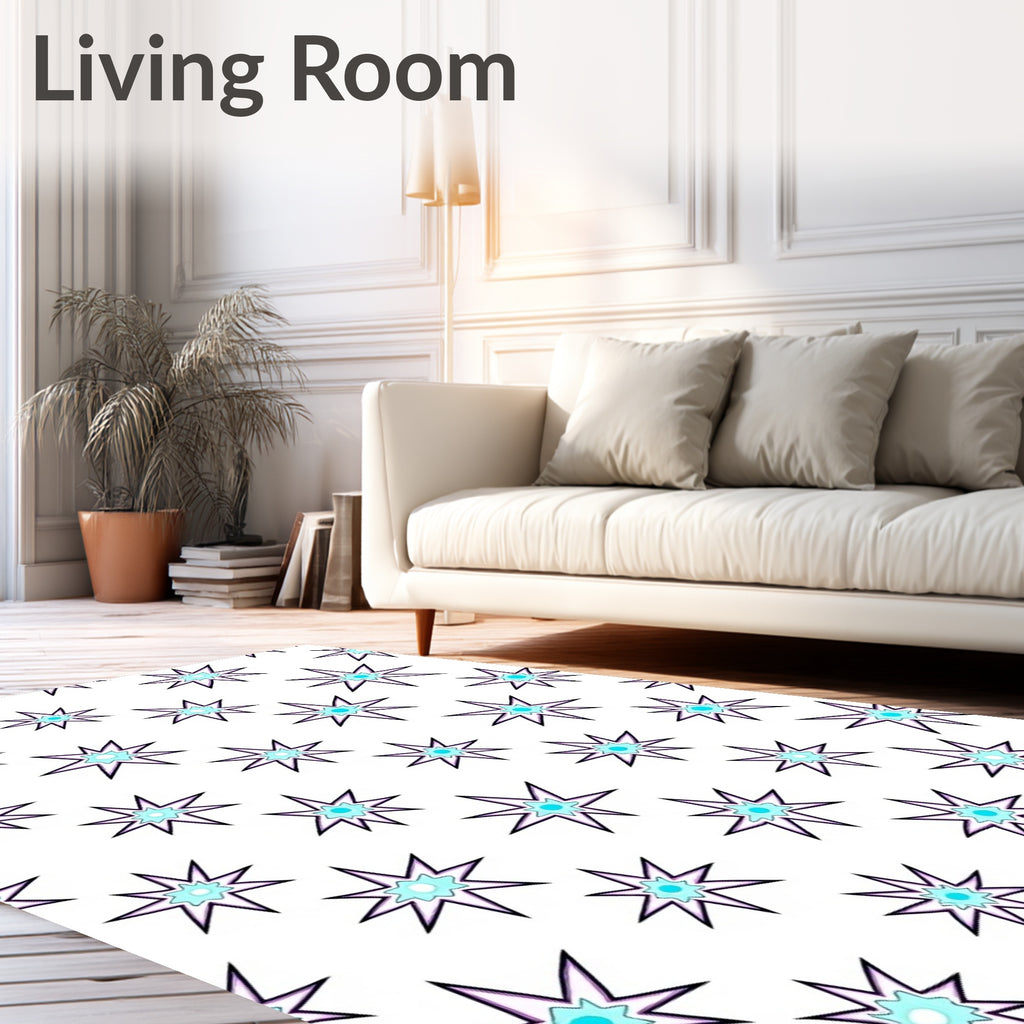 Sparkle Starburst Pattern Rug