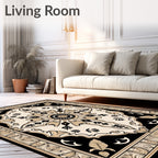 Classic Sun Floral Intricate Pattern Rug