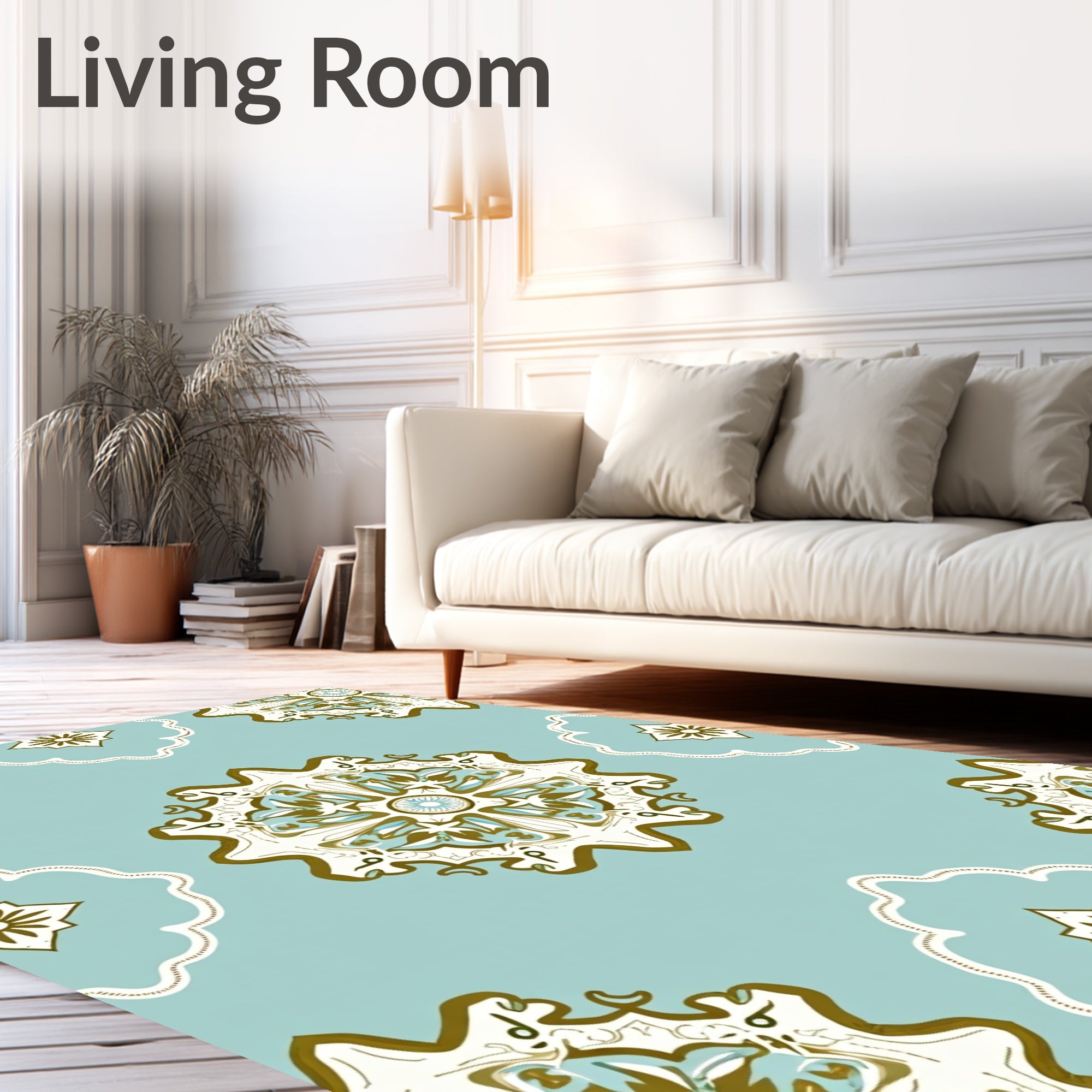 Archival Mandala Patterned Design Rug