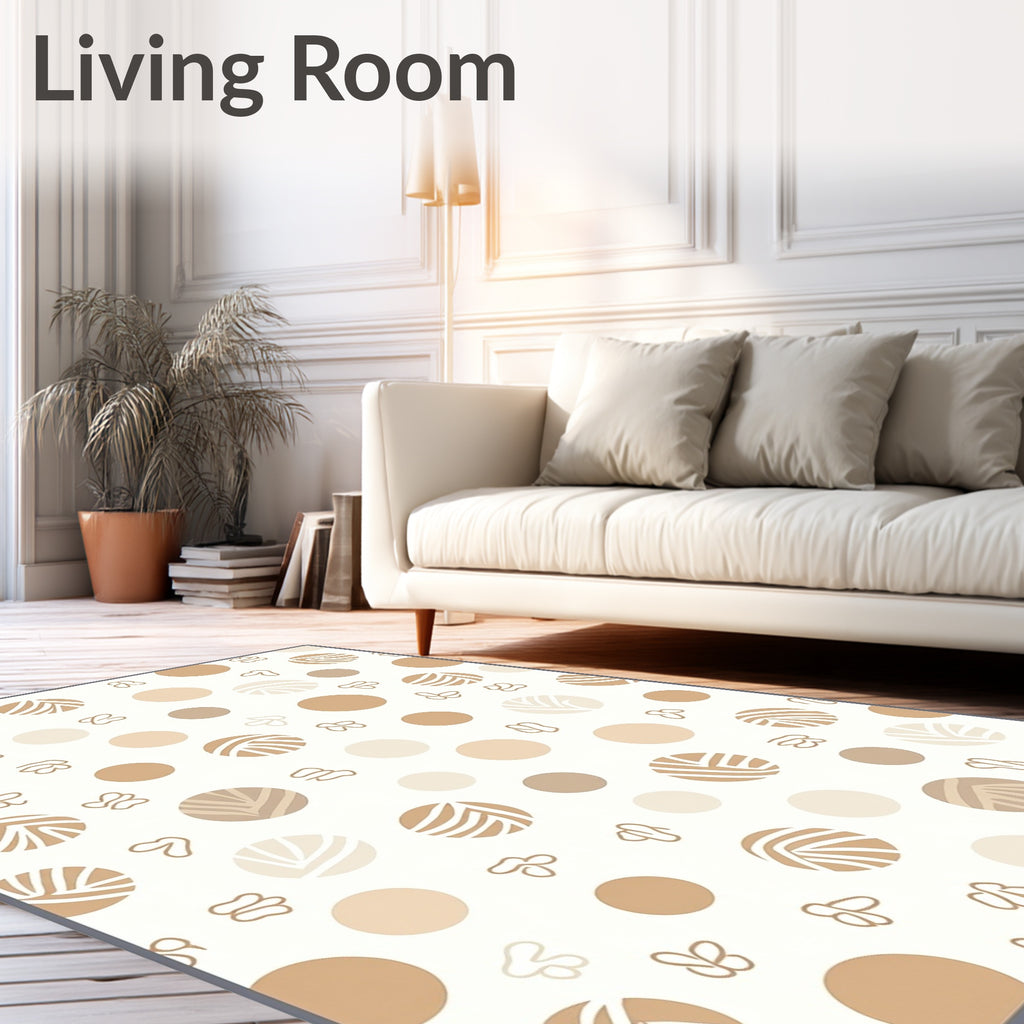 Polka Dot And Stripe Pattern Design Rug