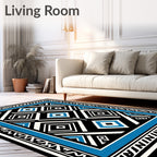 Bold Diamond Tribal Pattern Rug