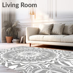 Intricate Mandala Pattern Rug