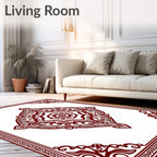 Elaborate Floral Medallion Design Rug
