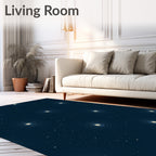 Dark Sky Circular Burst Pattern Rug