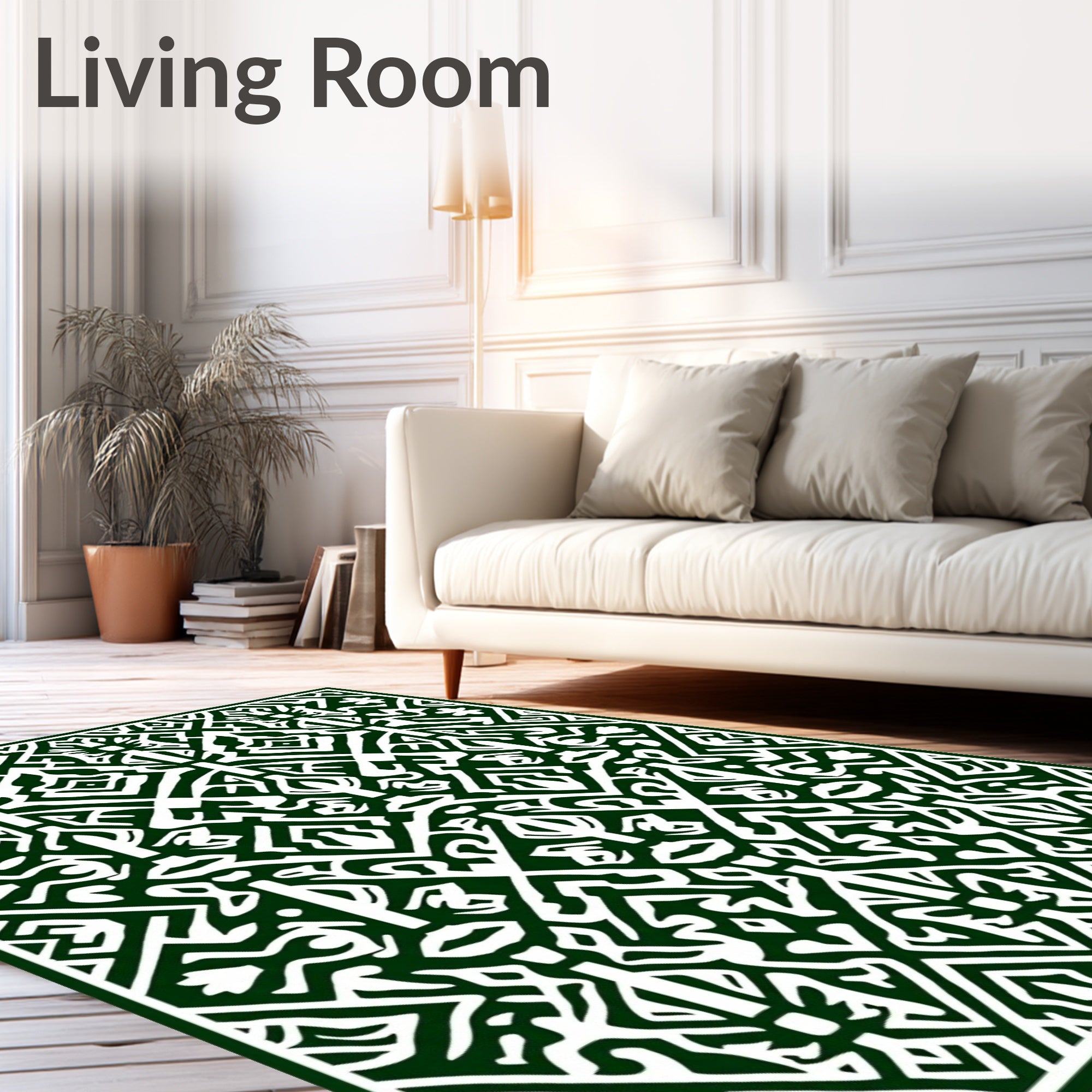 Intricate Abstract Stylized Pattern Rug
