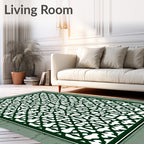 Intricate Lattice Geometric Design Rug