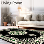 Ornate Floral Mandala Pattern Rug