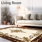 Ornate Floral Classic Medallion Rug
