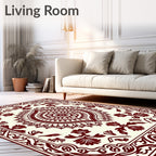 Traditional Floral And Mandala Pattern Rug