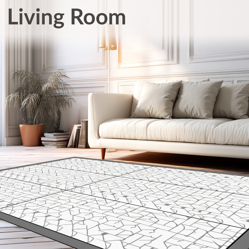 Minimalist Geometric Abstract Pattern Rug