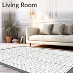 Minimalist Geometric Abstract Pattern Rug