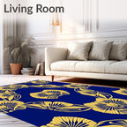 Art Deco Fan Patterned Rug