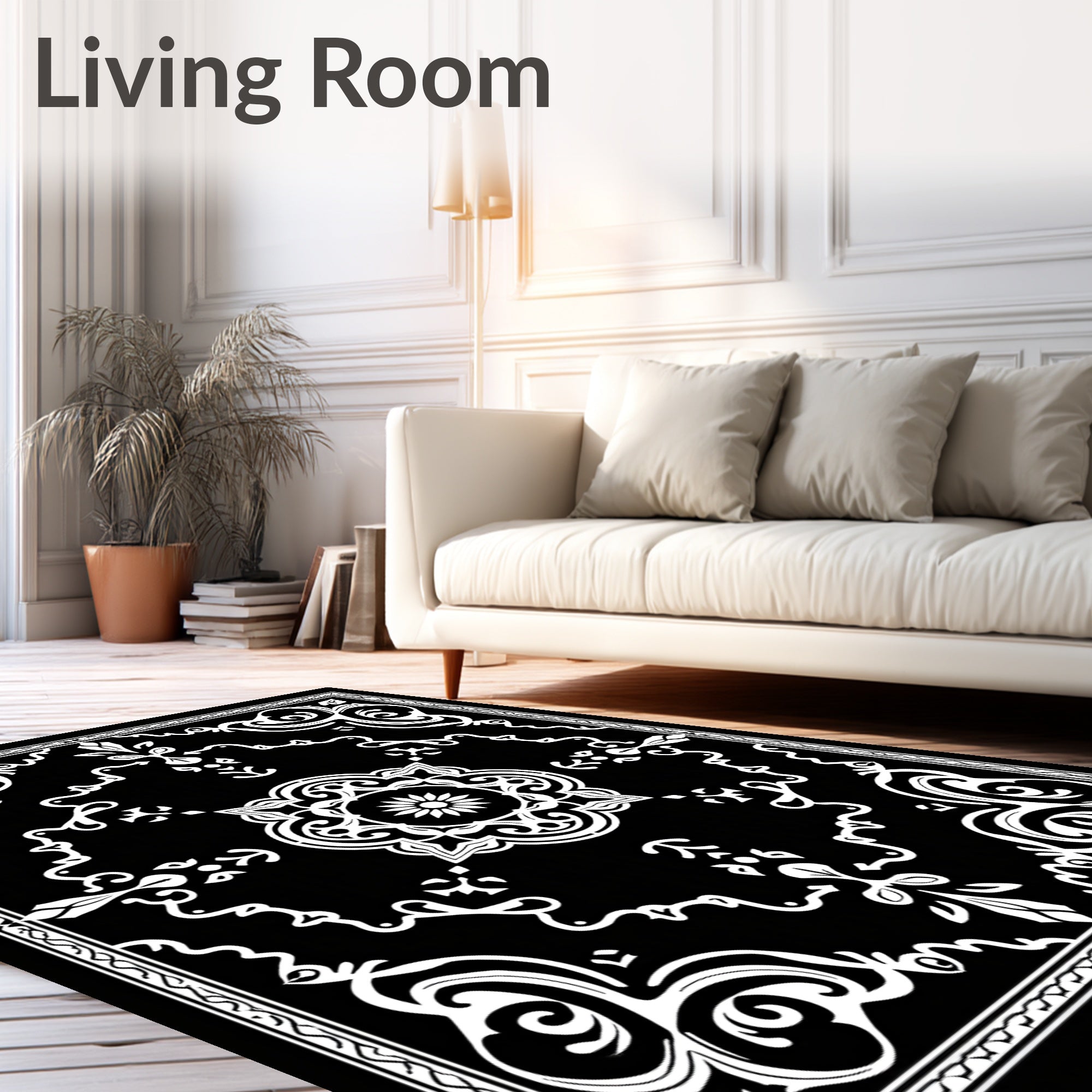 Classic Floral Swirl Ornament Rug