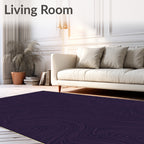 Abstract Wavy Contour Lines Rug