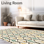 Geometric Starburst Pattern Rug