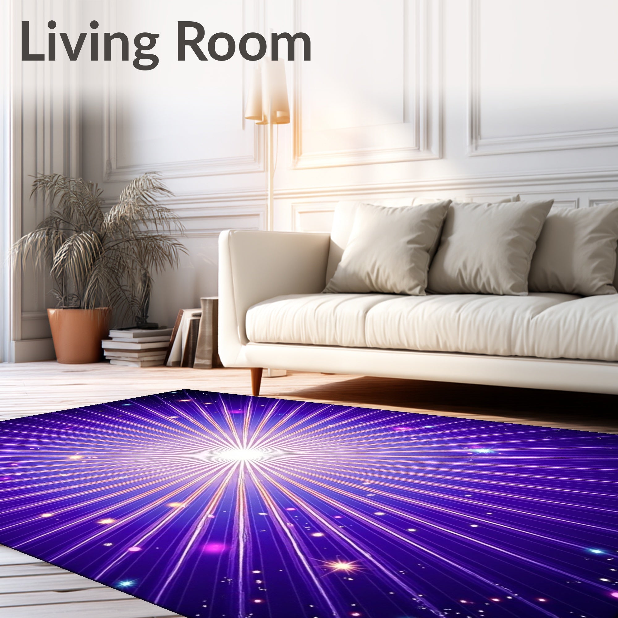 Radiant Starburst Abstract Pattern Rug