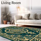 Intricate Floral Medallion Pattern Rug