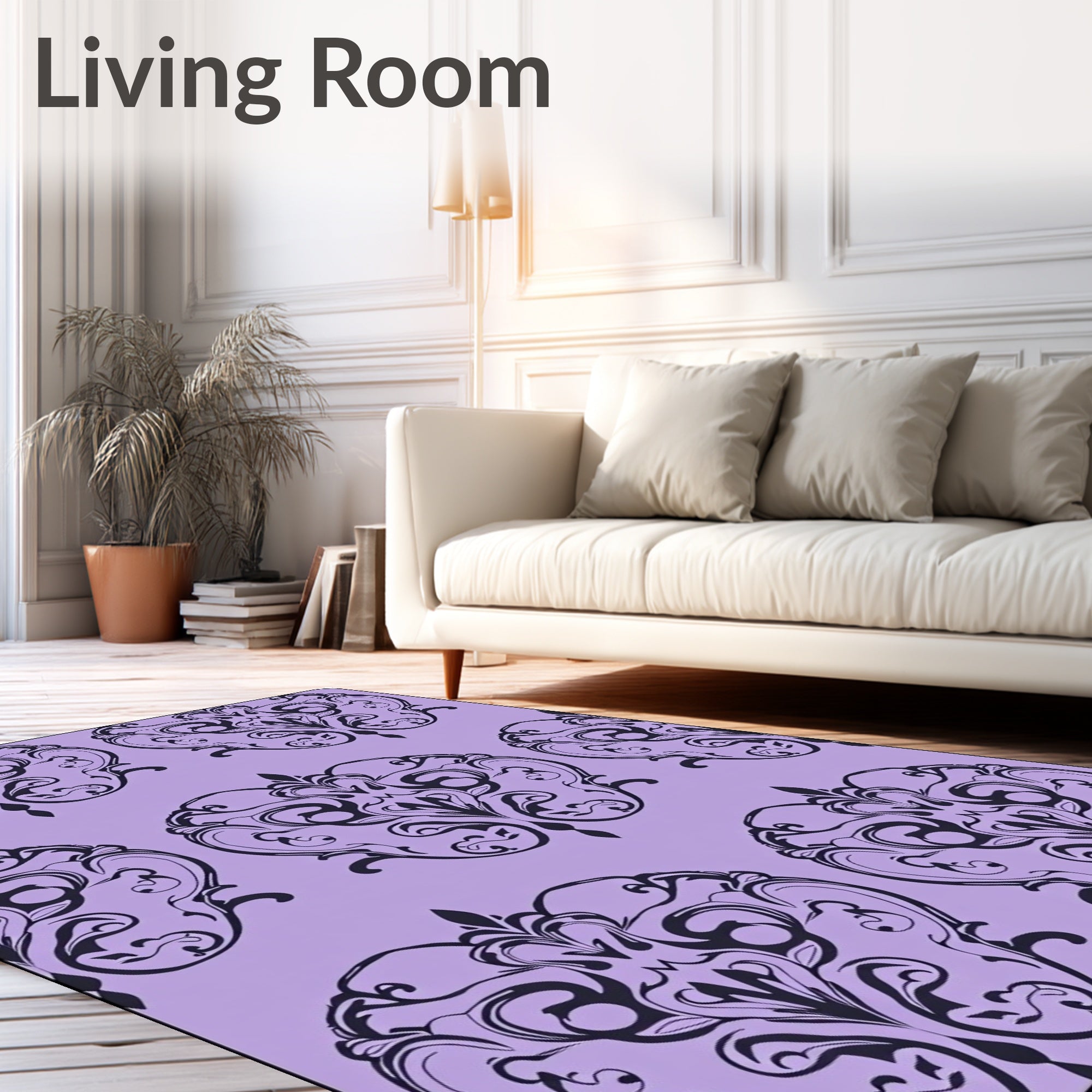 Ornate Paisley Floral Pattern Rug