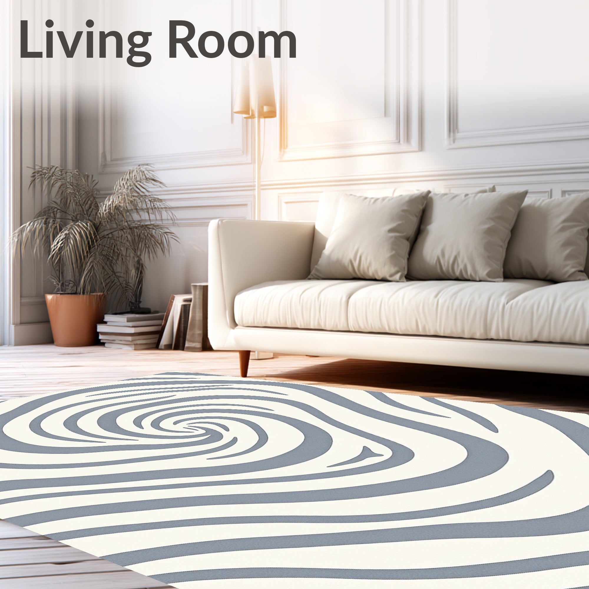 Vortex Swirl Abstract Pattern Rug