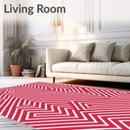 Bold Maze Geometric Pattern Rug