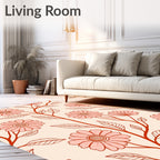 Floral Vine Patterned Rug