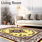 Bold Floral Mandala Pattern Rug