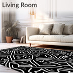 Geometric Organic Abstract Design Rug