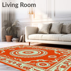 Ornate Mandala With Floral Accents Rug