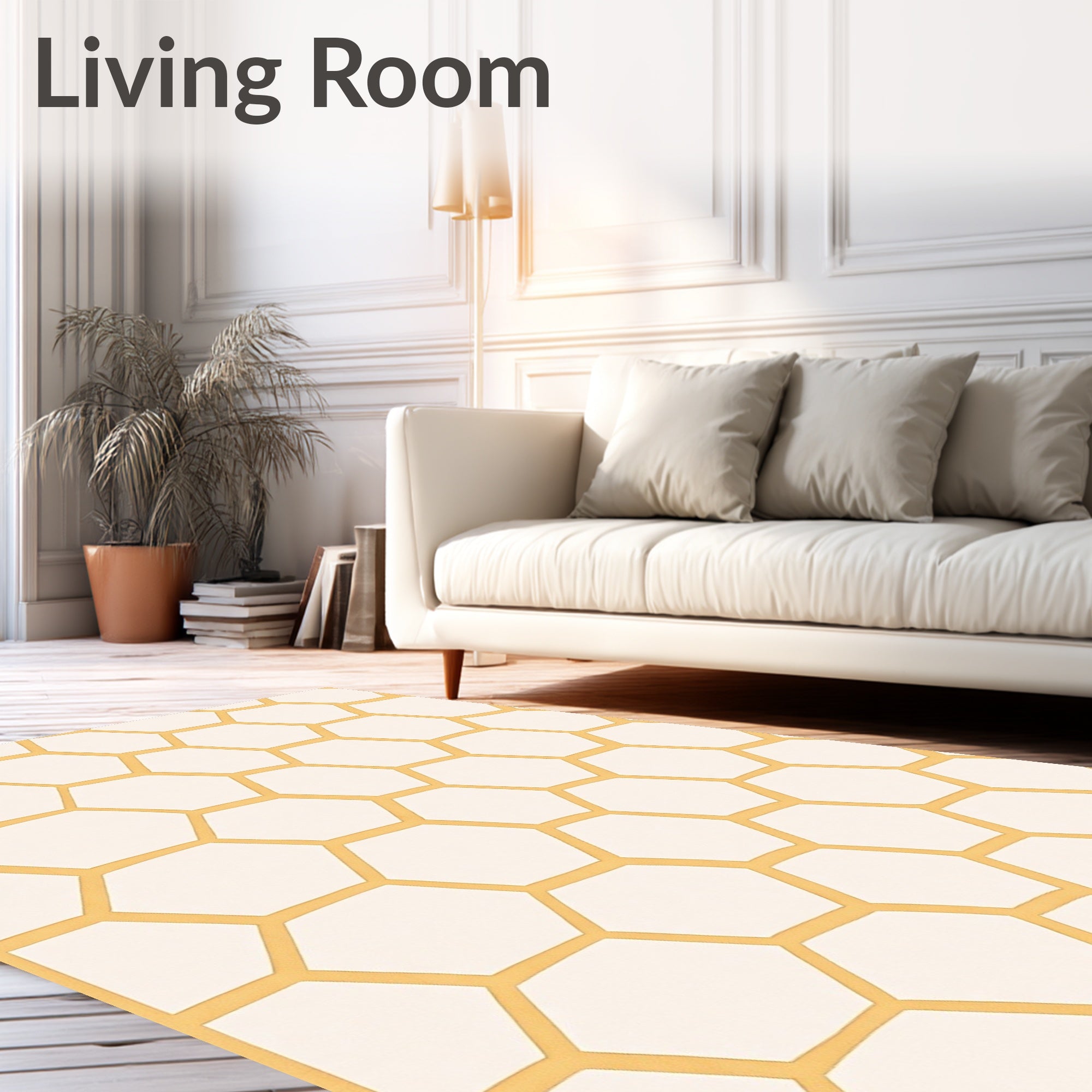 Honey Comb Geometric Pattern Rug