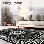 Intricate Tribal Mandala Pattern Rug