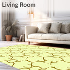 Organic Honeycomb Pattern Design Rug