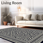 Intricate Medieval Geometric Ornament Rug