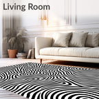 Bold Zebra Stripe Pattern Design Rug