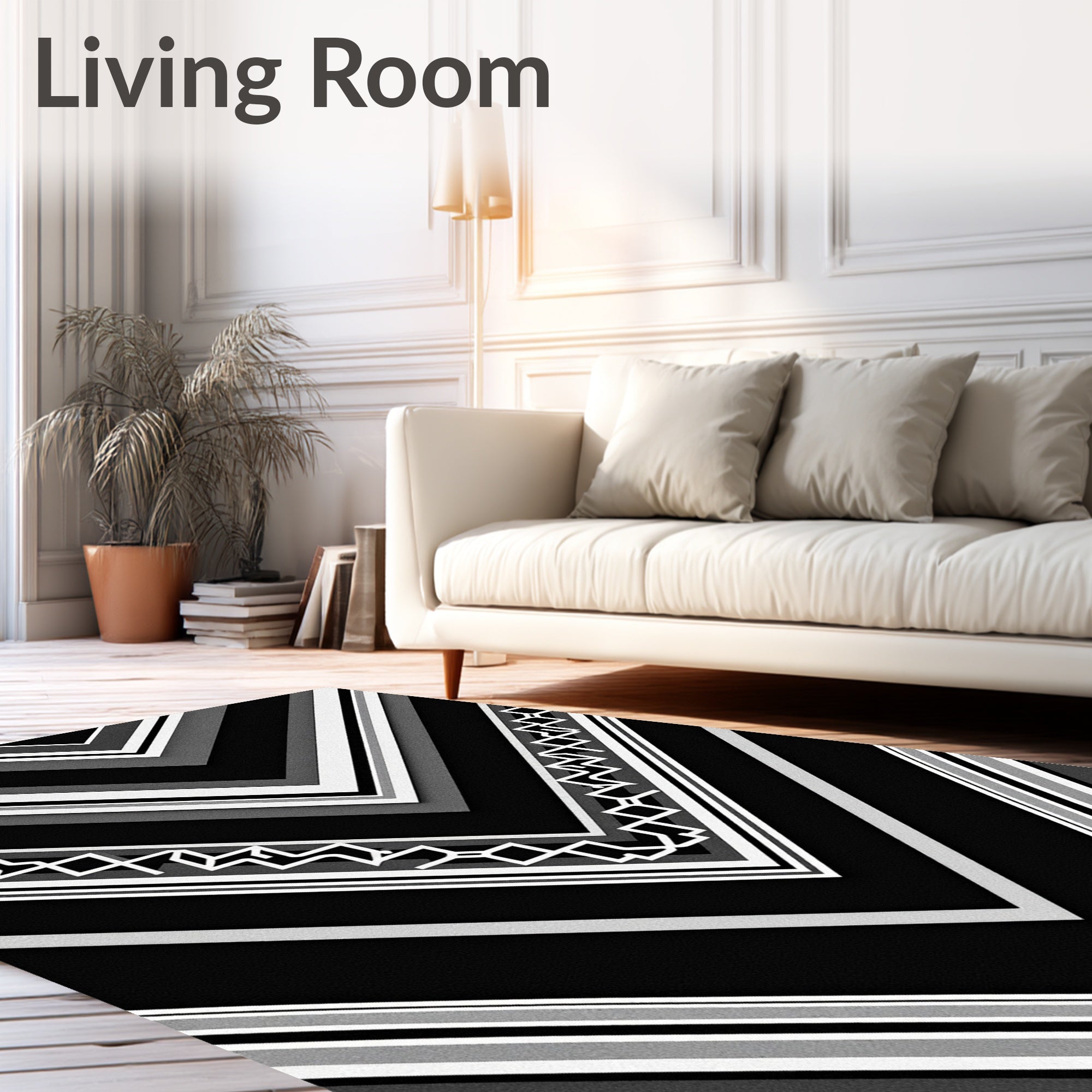 Bold Chevron Geometric Pattern Rug