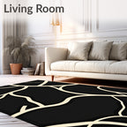 Abstract Vine Intertwine Graphic Rug