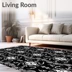 Art Nouveau Floral Pattern Rug