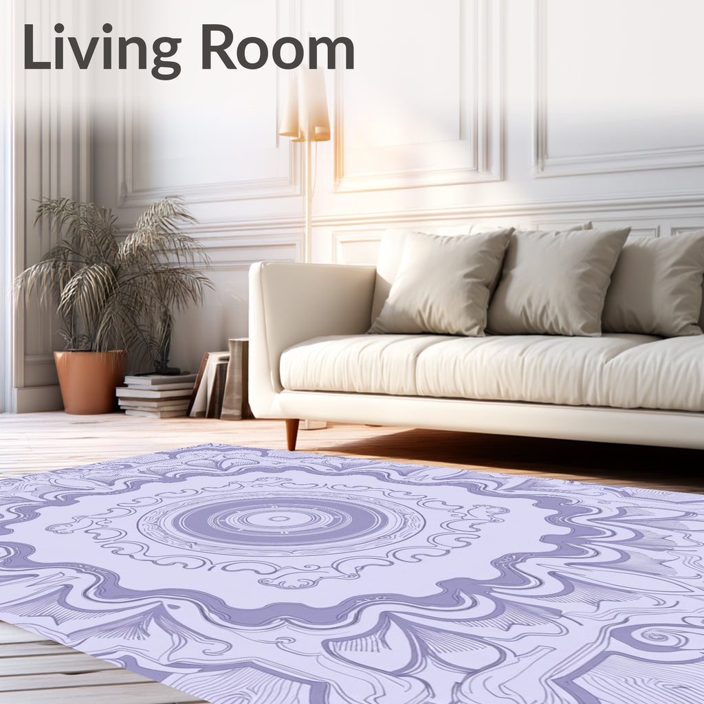 Vintage Mandala Inspired Abstract Pattern Rug