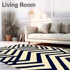 Geometric Lines Pattern Rug