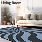 Swirling Abstract Design Rug