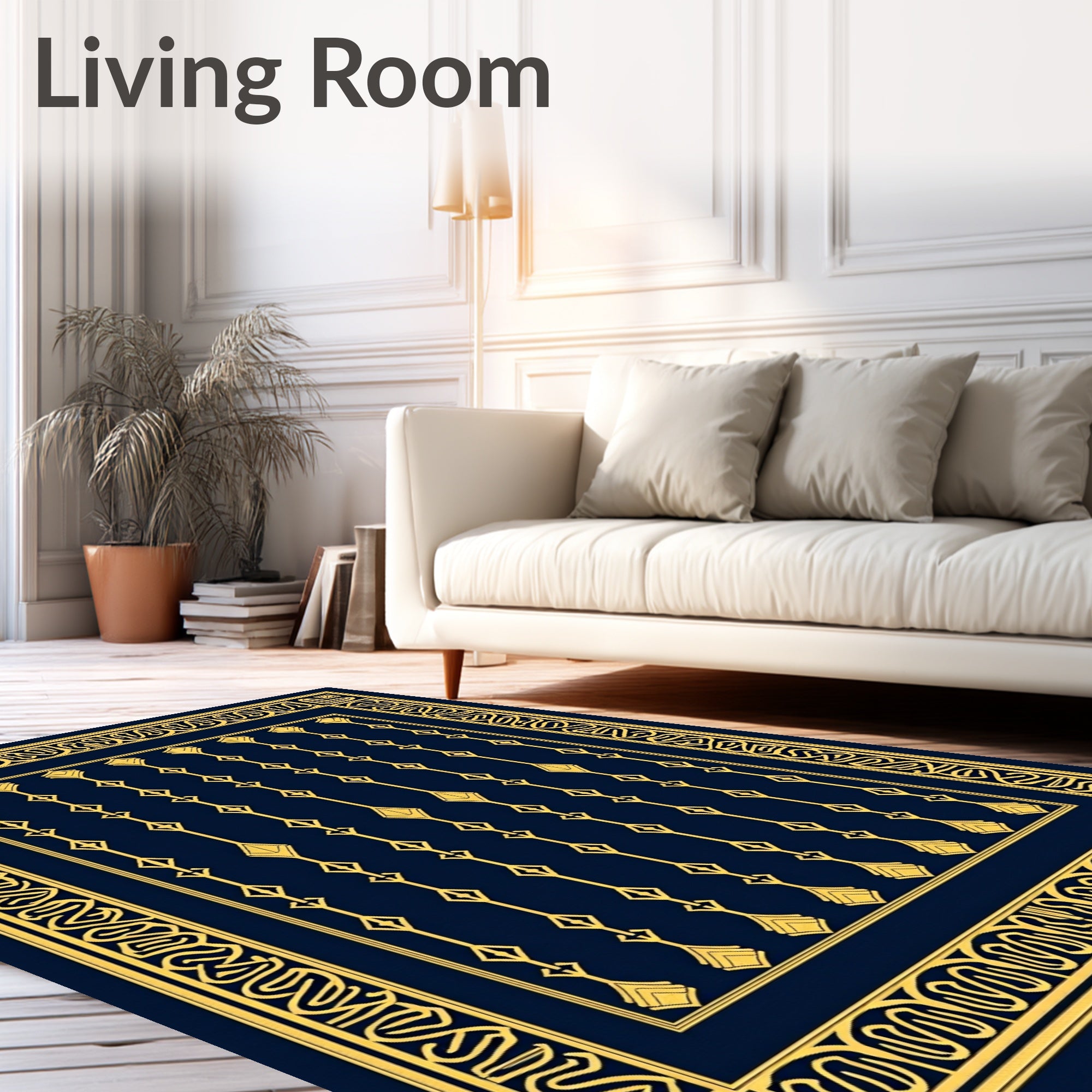 Art Deco Geometric Pattern Rug