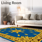 Regal Floral Sun medallion Design Rug