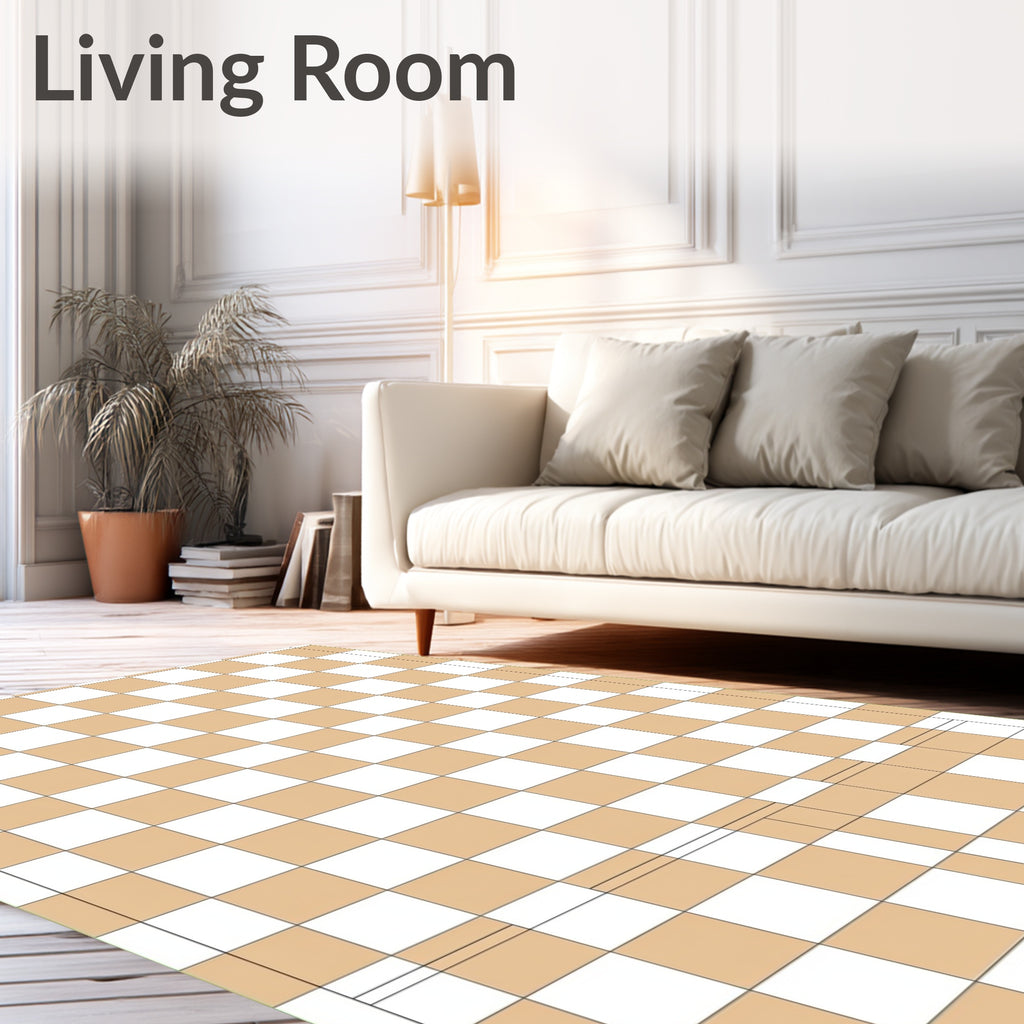 Classic Checkerboard Pattern Rug