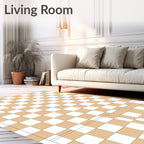 Classic Checkerboard Pattern Rug