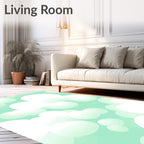 Dreamy Cloudscape Abstract Design Rug