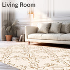 Ornate Swirls Elegant Pattern Rug