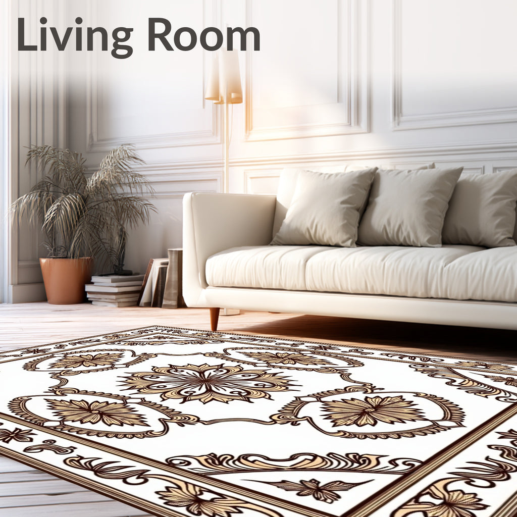 Elaborate Floral Center Medallion Rug